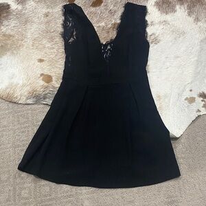 BCBGeneration Black Lace Mini Dress